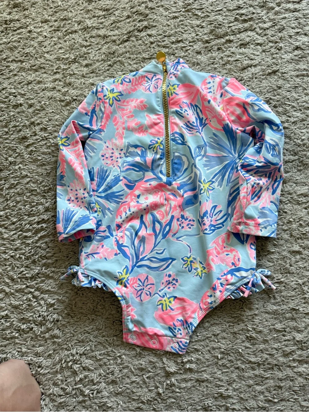 Lilly Pulitzer Toddler Rash Guard One-Piece Swimsuit